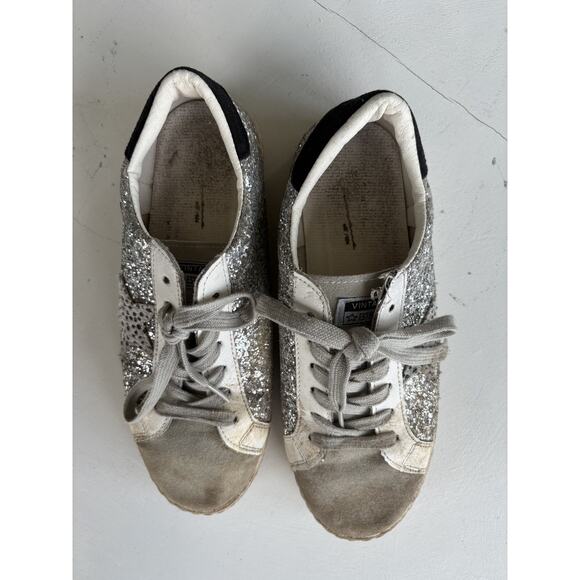VINTAGE HAVANA Cheetah Carla Glitter Grey w/ Star Size 9 - Picture 5 of 9